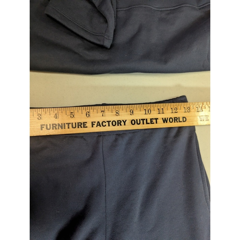Hammacher Schlemmer European Comfort Lounge Set Navy Blue Portuguese Cotton S - Picture 13 of 16